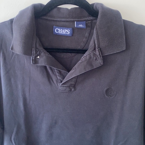 Chaps Black Polo Size Large - Picture 4 of 4